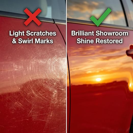 Universal Car Scratch Remover & Polishing Compound, Upgraded Auto Paint Restorer Kit for Light Scratches, Swirls & Scuffs, Safe for All Vehicle Colors, Easy DIY Clear Coat Repair with Sponge