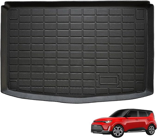 Priprilod Trunk Cargo Liner Fit for Kia Soul 2020-2025 All Weather Protector TPE Floor Liners Custom Fit Car Mats Non-Slip