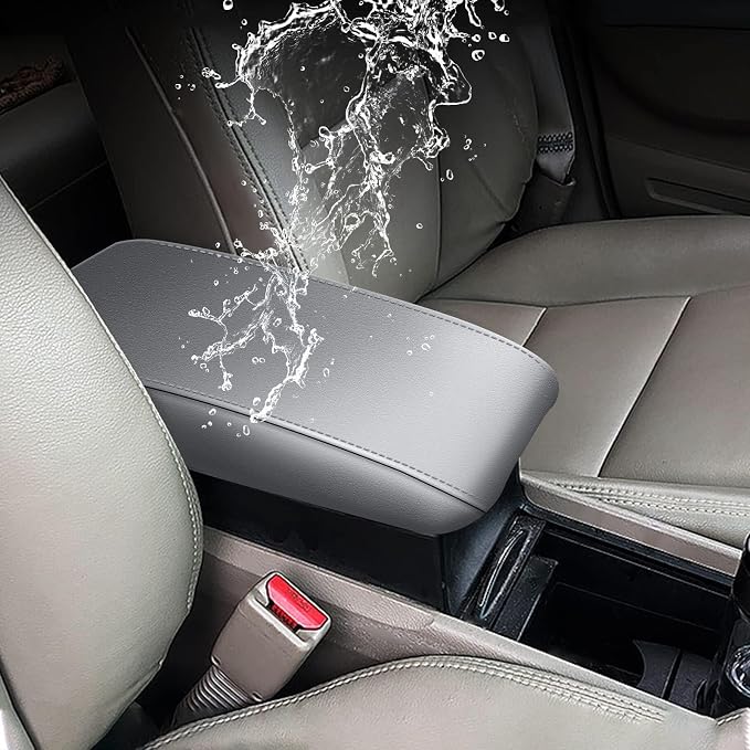 AOMSAZTO Armrest for 2006-2011 Honda Civic Light Gray