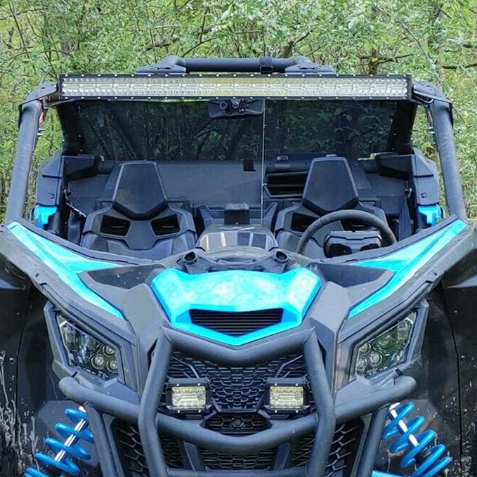 DaSen 42" Roof Light Bar Brackets Fit Can-am Maverick X3 MAX 2017-2025 | Windshield Light Bar Mounts