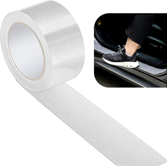 Frienda Car Door Edge Guards Door Sill Protector Automotive Entry Guard Anti Collision Scuff Sill Trim Protection Strips for Most Cars Vehicles Accessories(2.8 Inch Wide, 16.4 Feet,Clear)