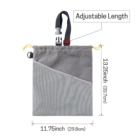 GNEGNI 2PCS Hanging Car Garbage Can - Waterproof Leakproof Trash Bag | Car Trash Can with Durable Leakproof Lining, Keeps Vehicle Clean and Neat