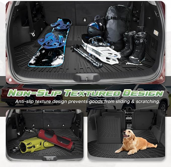 Cartist Cargo Liner for Toyota Highlander 2014-2019, All Weather Cargo Mats for Highlander Accessories, Heavy Duty TPE Trunk Mat, Car Accessories
