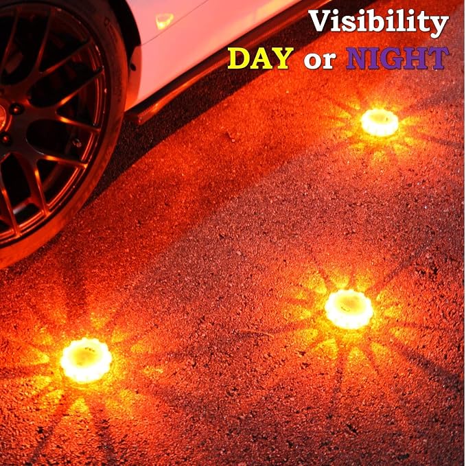 3 + 6 Pack LED Road Flare Bundle by MARCALA