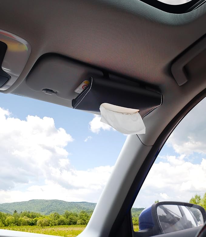 Car Tissue Refills Facial Tissues Refills for Car Visor Tissue Holder, Travel Tissue Tubes Box Container Perfect Fit Car Cup Holders