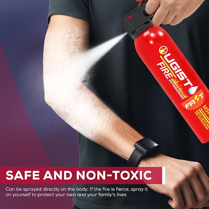 Fire Extinguisher Spray for Vehicle & Home 620ml 2 Count, Car Fire Extinquishers, Prevent Re-lgnition, Best Suitable for Kitchen,The House Car Truck Boat Water-Based Mini Fire Extinguishers