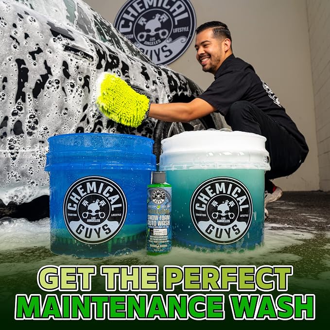 Chemical Guys, Honeydew Snow Foam Car Wash Soap for Foam Cannons, 64 oz | High-foaming pH-balanced suds for cannons, guns or buckets, gentle on wax and coatings, fresh honeydew scent