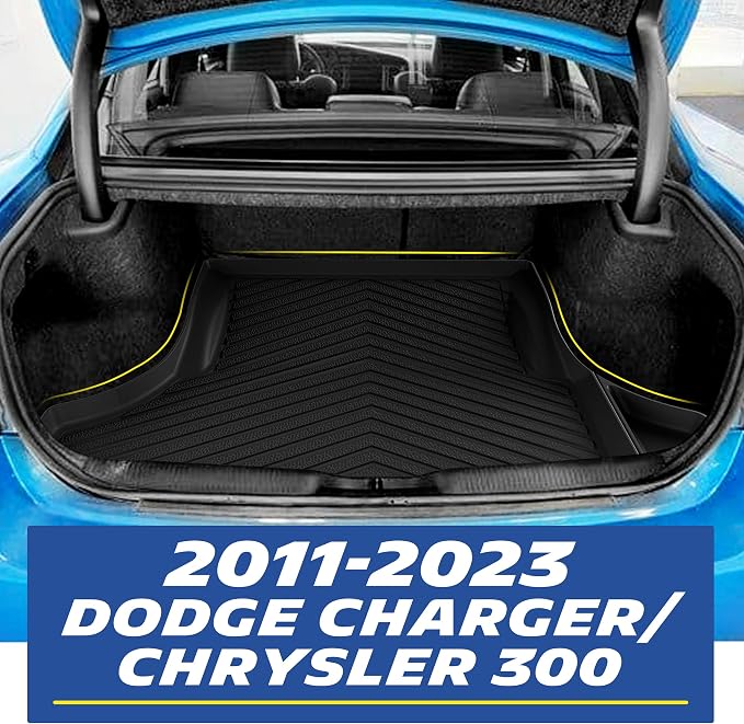 Michelin Vehicle Mats, All-Weather TPE Custom Fit Liner for 2011-2023 Dodge Charger RWD/Chrysler 300 (1 Piece), Premier
