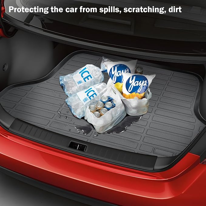 KUST Floor Mats Trunk Mat for Nissan Sentra 2020-2025 (Not for 2026), All Weather Floor Liners and Cargo Mat Custom Fit Sentra Accessories, TPE Rubber Mats Full Set of 4