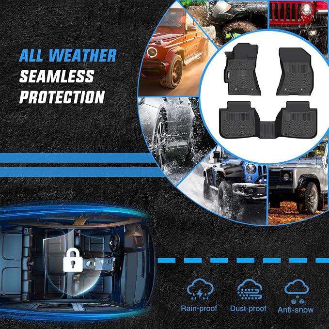 Nilight TPE Floor Mats for Subaru Outback Legacy 2015 2016 2017 2018 2019,All Weather Custom Fit Heavy Duty Floor Liners