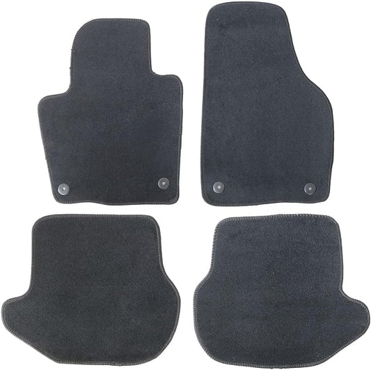 GXARTS Car Waterproof Floor Mats Carpet Full Set Compatible with Volkswagen Golf/Golf R 2015 2016 2017 2018 2019 | All-Weather Protect, Non-Slip Backing ，Custom Fit Automobile Floor Liner