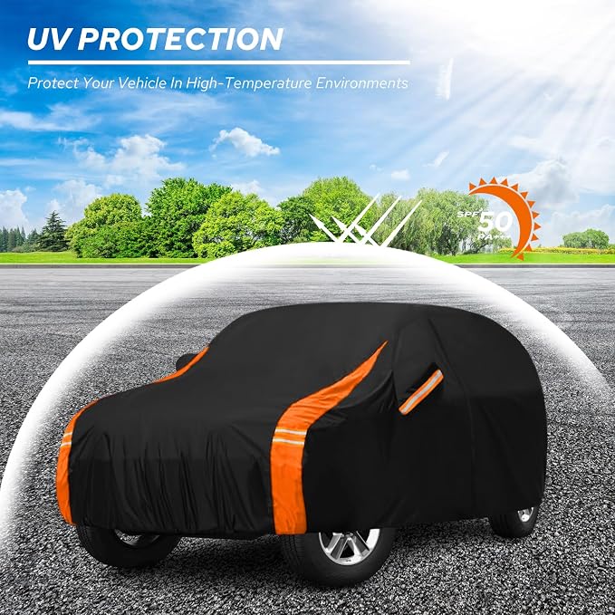 10-Layer Compatible with Mercedes-Benz GLC Car Cover Waterproof All Weather for Automobiles, Outdoor Full Exterior Covers Soft Cotton Lining Rain Snow UV with Door Zipper, Fit for 2016-2025