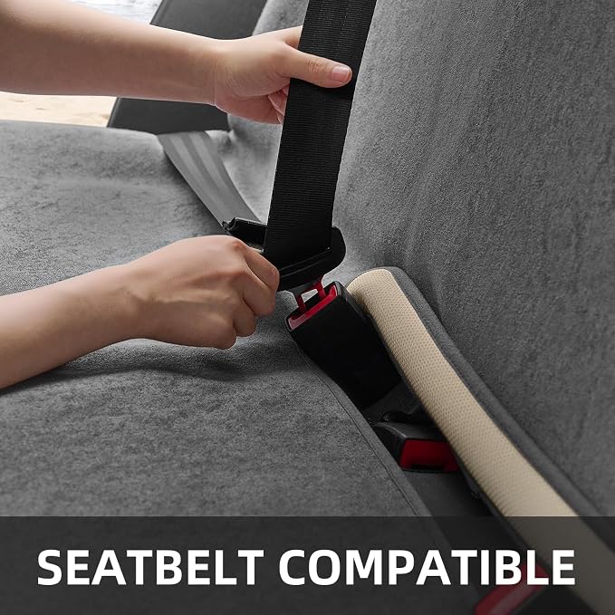 Waterproof Car Seat Cover Full Sets Interior Sets Universal Fits Car Sweat Towel for Trucks SUV Van Car Seat Protector Grey Protector Cloth Seats Pack of 3