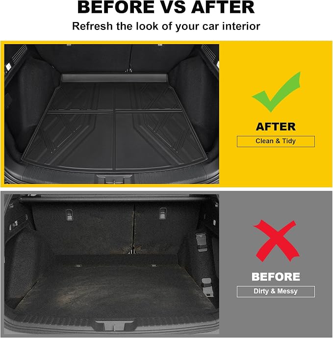 Cargo Liner Fit for Honda CRV 2026 2025 2024 2023 (Gasoline & Hybrid) | TTX LIGHTING Cargo Mat All-Weather TPE Trunk Mat Cargo Tray CR-V Accessories (Fit Upper Deck Only)
