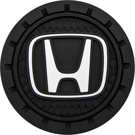 Plasticolor 000675R01 Honda Auto Car Truck SUV Cup Holder Coaster 2-Pack , black