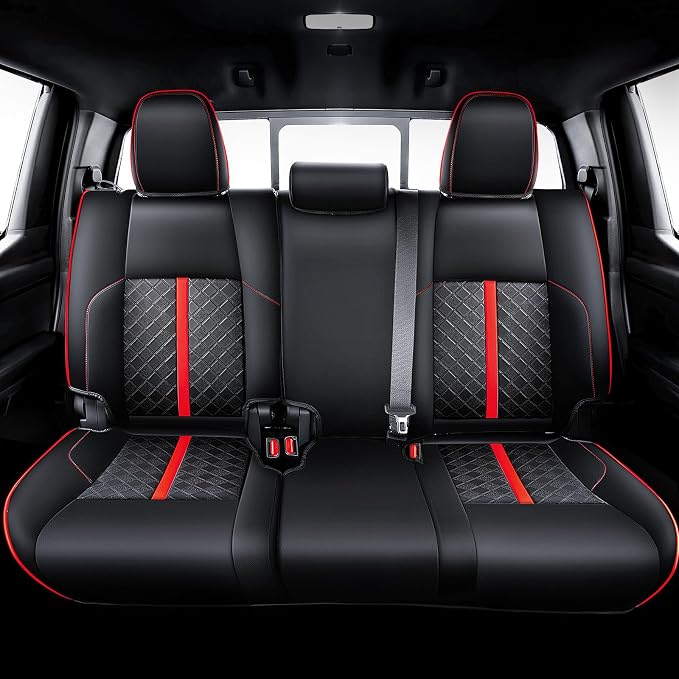 Leather Seat Covers Custom Fit for Tacoma Gen 4th (2024-2026) Double Cab | Custom Fit for SR, SR5, TRD PreRunner, TRD Sport, TRD Off-Road, Limited, Trailhunter - Fully Covered - Fit Like a Glove
