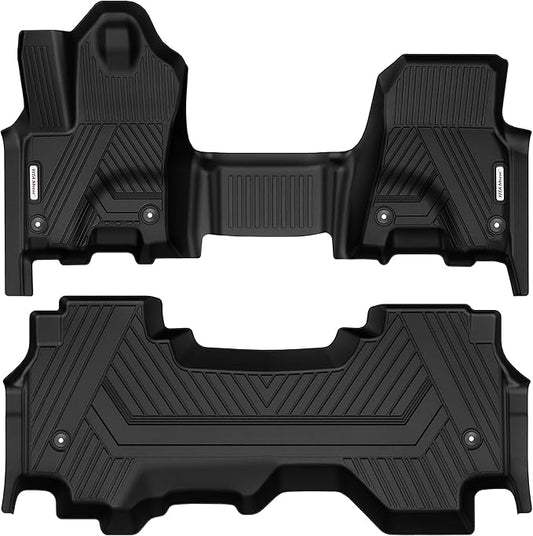 YITAMOTOR Floor Mats Fits for 2025-2026 Ram 1500 Quad Cab 1st Row Bench Seat,All Weather TPE Custom Fit Car Mats Ram 1500 Floor Liners 1st & 2nd Row, Black | All Weather TPE Custom Fit Car Mats Ram 1500 Floor Liners 1st & 2nd Row,Black