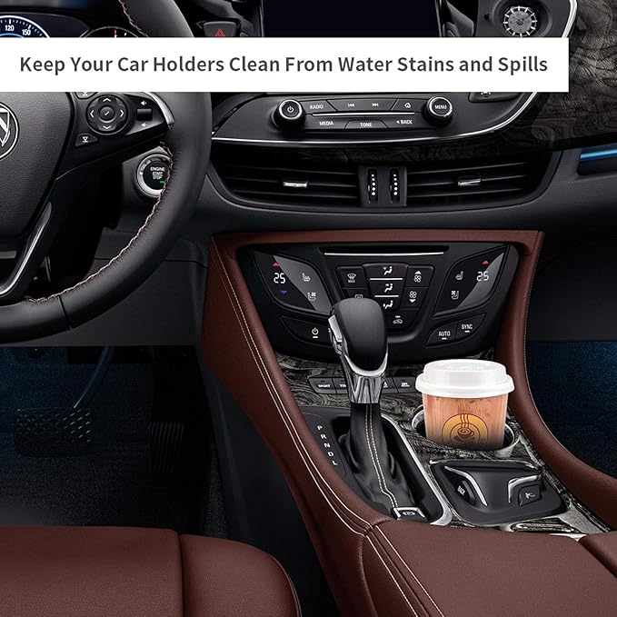 Vaincre 4 Pack 2.56" Car Coasters for Drinks Absorbent, Mandala Ceramic Cup Holder Coaster for Your Car with Fingertip Grip, Removable Cute Auto Accessories, Keep Vehicle Clean for Women & Girls