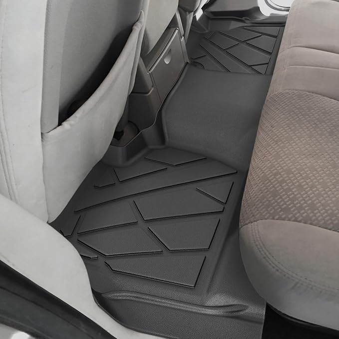 KARPAL Floor Mats for 2014-2019 Chevy Silverado/GMC Sierra 1500(19 LD Only), 2015-2019 Silverado/Sierra 2500/3500 Double Cab, All-Weather TPE Custom Fit Floor Liners Car Accessories