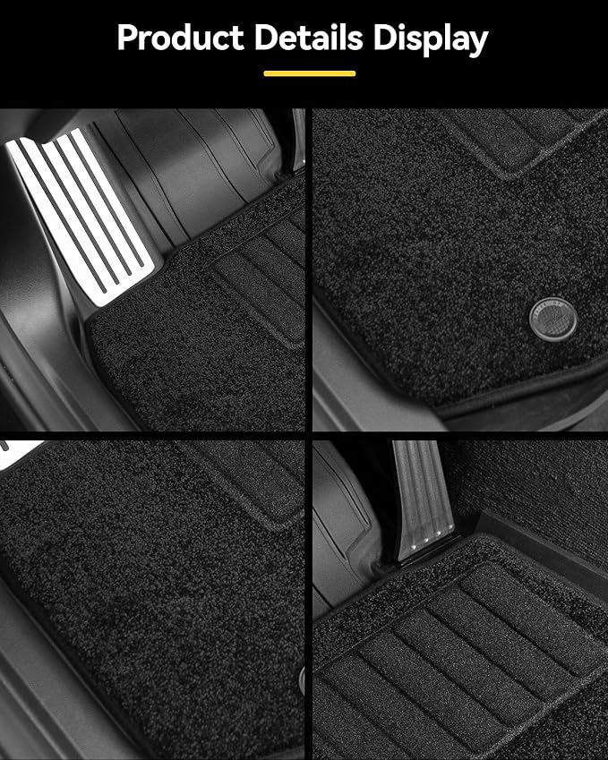 3W Floor Mats & Cargo Liner Fit for 2025 2026 BMW X3 G45 with Seatback Protector Mats Cover, Metal Pedal & Carpets, Double Layers, Trunk Mat TPE All Weather Car Accessories Full Set, 30/50M xDrive