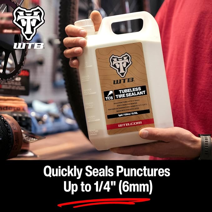 WTB Tubeless Bike Tire Sealant (4 oz to 1 Gallon) - Quick Seal for Punctures up to 6mm - All Conditions