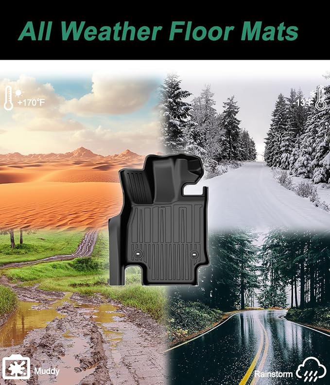 for 2022-2026 Lexus NX NX250/NX350 Floor Mats & Cargo Liner - Custom Fit TPE All Weather Floor Liners for Lexus NX 1st & 2nd Row & Trunk Mat Full Set Car Mats, Black