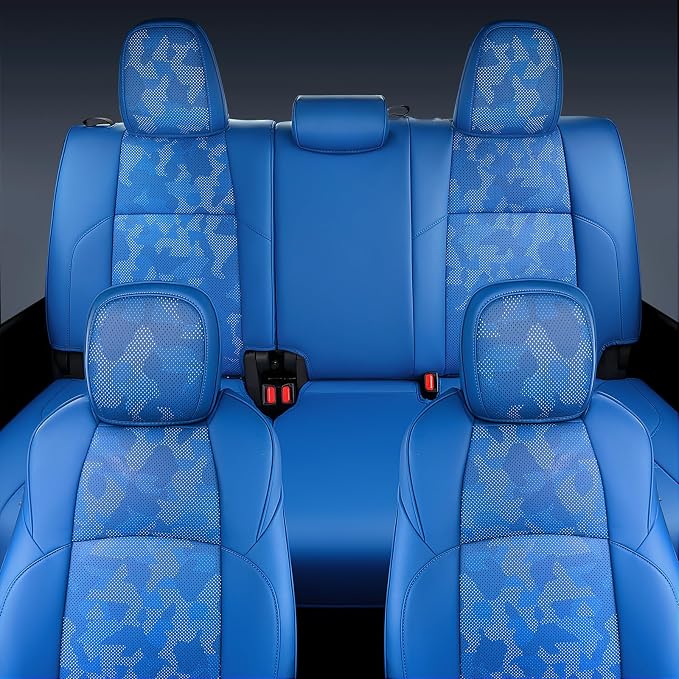 Leather Seat Covers Custom Fit for Tacoma Gen 4th (2024-2026) Double Cab | Custom Fit for SR, SR5, TRD PreRunner, TRD Sport, TRD Off-Road, Limited, Trailhunter - Fully Covered - Fit Like a Glove