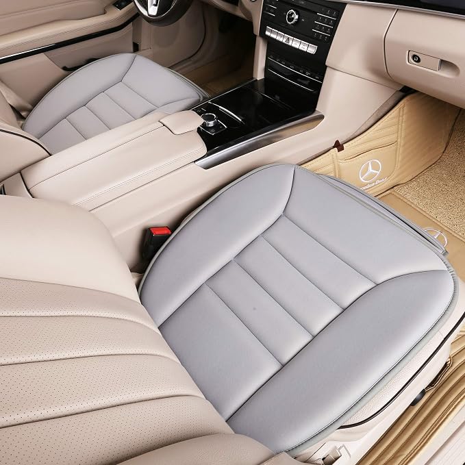 Lofty Aim Car Seat Cushion for Driving, Memory Foam Driver Seat Cushion | Car Seat Cushion for Long Driving, Automotive Seat Cushion for Pain Relief, Car Seat Pillow Fits Most Vehicles, Office, Gray