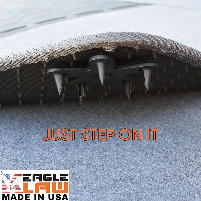 Eagle Klaw 2.0 Floor Mat Clips (8 Sets) for Car Mats and Floor Liners - Made in USA Car Accessories - Black - 4 Car Floor Mats kit Without Cutter