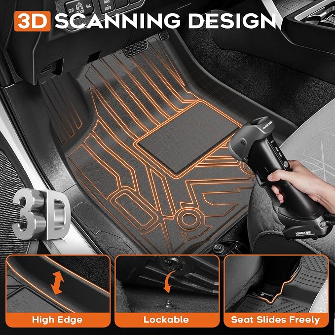 Mixsuper Floor mats for Toyota Tacoma 2016-2023 Double Cab (Only for Automatic),All Weather TPE Floor mat Protection for Tacoma SR/SR5/TRD/Limited/Trail Accessories,Car Mats & Door Sill Guards