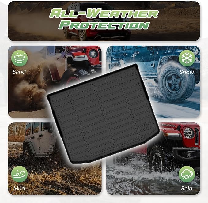 Cartist Cargo Liner for Mitsubishi Outlander Sport 2011-2024, All Weather Cargo Mats for Outlander Sport Accessories, Heavy Duty TPE Trunk Mat, Car Accessories