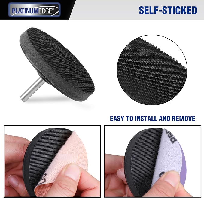 PLATINUMEDGE Car Headlight Restoration Kit, 3 inch Car Headlights Lens Polishing Sanding Discs with 3 inch Buffing Polish Pads for Drill, 30 Pc Car Headlight Restorer and Renewer Kit