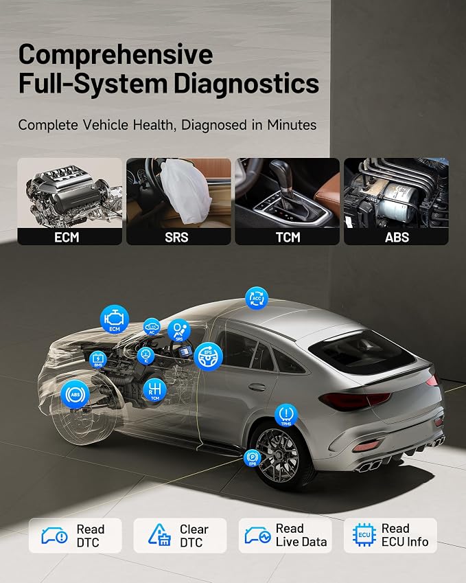 TOPDON ArtiDiag600 Elite, OBD2 Scanner, Full-System Car Diagnostic Tool, 13+ Services, FCA AutoAuth, Automotive Scan Tool with CAN-FD, 2-Years Free Updates, Upgraded of AD500 AD600S AD600 Pro