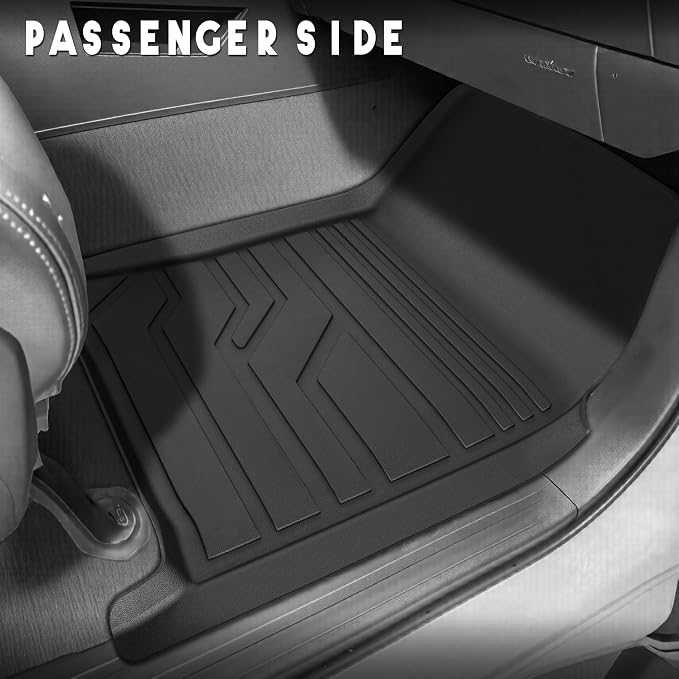 KARPAL Floor Mats for Toyota Tundra 2014-2021 (Only for CrewMax Cab), Custom Fit All Weather TPE Floor Liners, 1st & 2nd Row, Tundra SR/SR5/TRD PRO/Limited Accessories