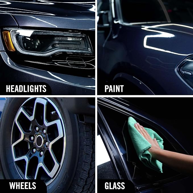 Turtle Wax Hybrid Solutions Ceramic 3-in-1 Car Detailer, Waterless Car Wash, Long-lasting HydrophobicWax Protection and High Gloss Shine, Safe For All Exterior Surfaces, 32 oz (Pack of 2)