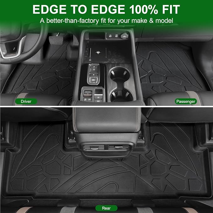 Floor Mats for Honda Passport 2026, TPE All Weather Durable Floor Liners Door Sill Guards for Passport Accessories