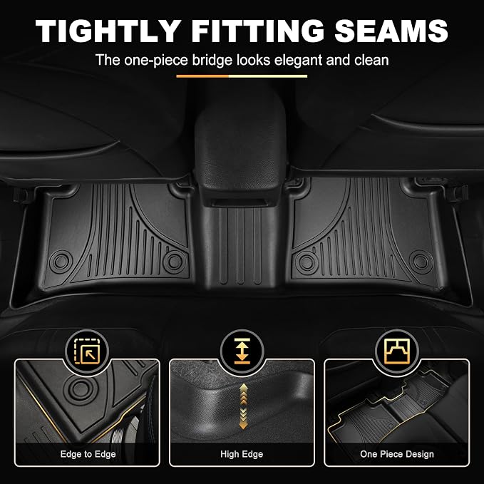 Floor Mats for Toyota Camry 2018-2024 FWD Gas, Floor Liners & Cargo Liner | Not for AWD or Hybrid. Custom Fit Car Mats All-weather Protection Waterproof Easy to Clean Heavy Duty