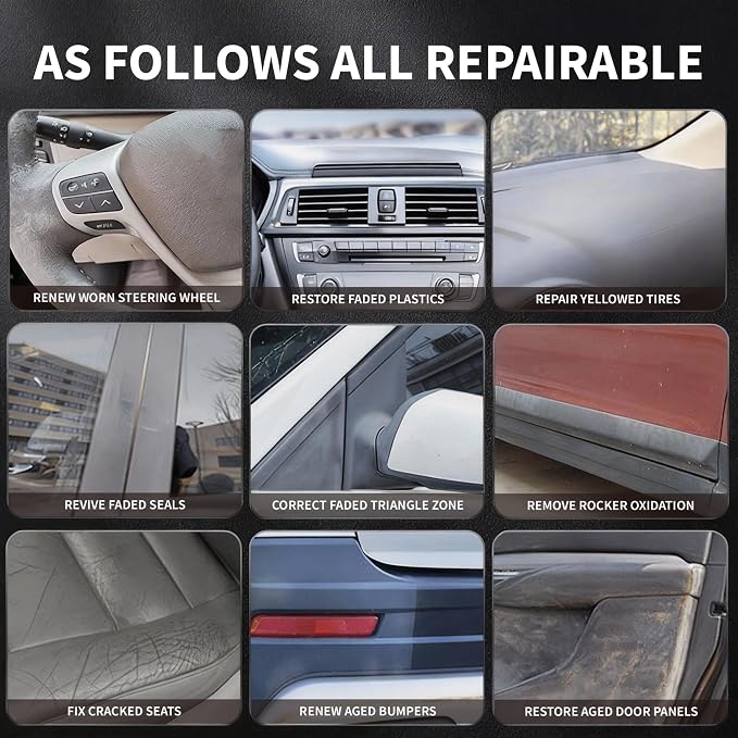 Car Interior Cleaner & Protectant- Multi-Surface Detailing Spray Cleans Dashboard, Plastic, Leather Seats & Glass-Removes Dust & Stains, Streak Free Finish Formula for Cars, Trucks, SUVs,RVs & More