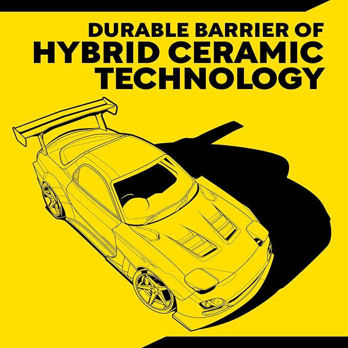 Meguiar's Hybrid Ceramic Wax, Easy-to-Use Spray Wax for Car Detailing with the Superior Protective Power of Advanced SiO2 Hybrid Barrier Technology, 26 Oz Spray Bottle (Pack of 6)