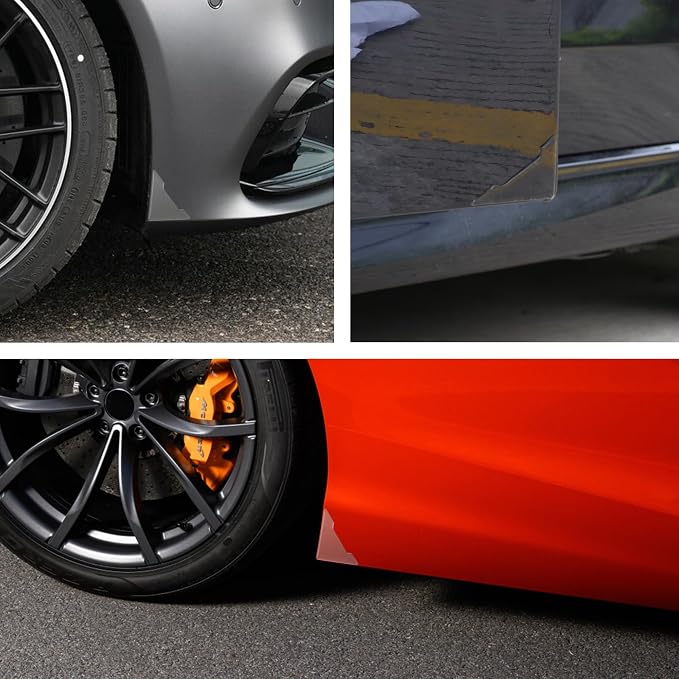 TOMALL 4 Pcs Car Door Edge Guards Door Anti-Collision Strip Anti-Rub Trim Clear Accessories Door Corner Bumper Protector Anti-Scratch Universal for All Cars SUV (V-White Clear)