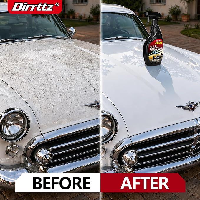 Ceramic Coating for Cars, 16.91 Fl Oz Car Wax Coating Spray, Quick Detailer Spray Wax, Car Wax Spray for Hydrophobic Water Beading, Deep Gloss Shine & Paint Protection for Trucks, RVs & Boats