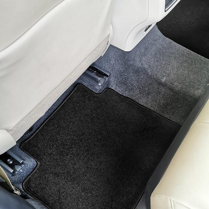Fit 2018-2024 Toyota Camry Floor Mats IKON Style Nylon Black | IKON MOTORSPORTS, Carpet Front & Rear 4PC Set, 2019 2020