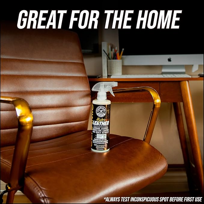 Chemical Guys, HydroLeather Ceramic Leather Coating for Interiors, 16 oz | Ceramic coating shields leather seats, furniture and boots, adding a protective layer that helps repel spills