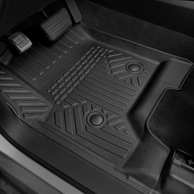 Floor Mats for Chevy Tahoe/GMC Yukon 2015-2020, All Weather Floor Mats Trunk Cargo Liner with Backrest Protectors and Door Sill Guards Accessories, Full Coverage Set (Fit 7 Seats)