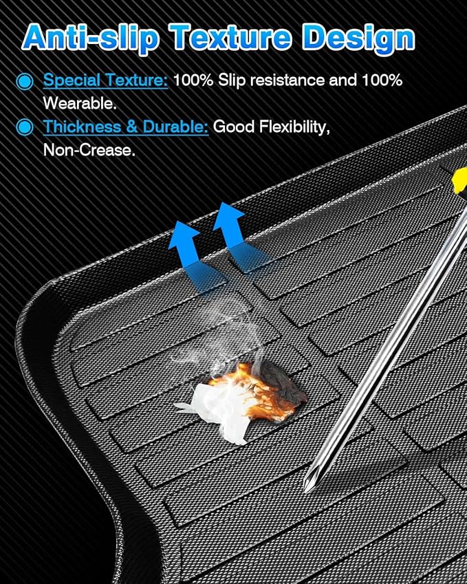 Cartist Cargo Liner Compatible with Hyundai Elantra & Elantra N & Elantra Hybrid 2021 2022 2023 2024 2025 All Weather Rear Trunk Mat TPE (Not Fit Elantra GT Models)
