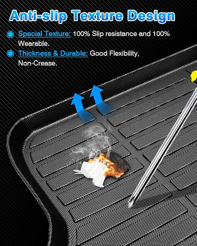 Cartist Cargo Liner Custom Fit for Kia Seltos 2021-2024 2025 2026 in Upper Position(Fits Without Subwoofer)(No SX Turbo Models) All Weather Trunk Floor Mat TPE Waterproof