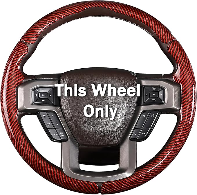 Steering Wheel Cover for Ford F150 2015-2020/ F250 2017-2022/ F350 2017-2022/ F450 2017-2022/ F550 2017-2022/ Ford Expedition 2018-2021 Steering Wheel Protector for Ford Steering Wheel Accessories