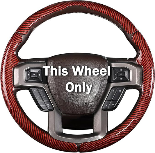 Steering Wheel Cover for Ford F150 2015-2020/ F250 2017-2022/ F350 2017-2022/ F450 2017-2022/ F550 2017-2022/ Ford Expedition 2018-2021 Steering Wheel Protector for Ford Steering Wheel Accessories