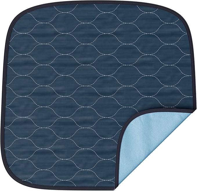 Waterproof Seat Protector (17.7 x 17.7)” - Blue Absorbent Seat Covers - Waterproof Chair Pad for Incontinence Washable - Chair Protectors - Incontinence Pads for Kids, Pets, Adults, & Seniors