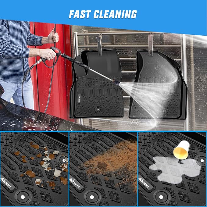 Nilight Floor Mats for Chevy Traverse 2009-2017/2008-2017 Buick Enclave / 2007-2010 Saturn Outlook / 2007-2016 GMC Acadia All Weather Custom Fit Heavy Duty Floor Liners